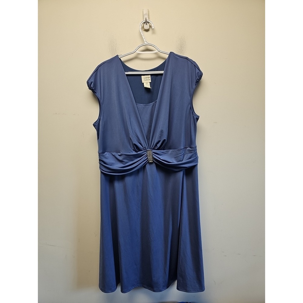 Candlelight & Champagne Art To Wear Dress Gown‎ Glam Gathered Gem Waist 20